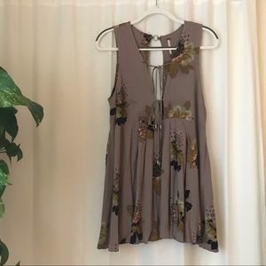 Free People tie-front tunic dress